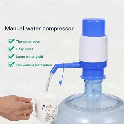 Picture of Manual Water Pump For Bottle - Easily Dispense Water From Bottles With This Manual Water Pump Dispenser - Providing Convenience For Your Home Or Office