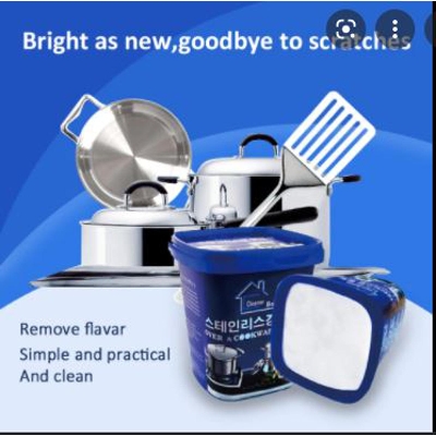 Picture of Cookware Cleaning Paste: Easily Clean Your Pots And Pans With This Household Kitchen Cleaner Paste, Ideal For Tough Stains
