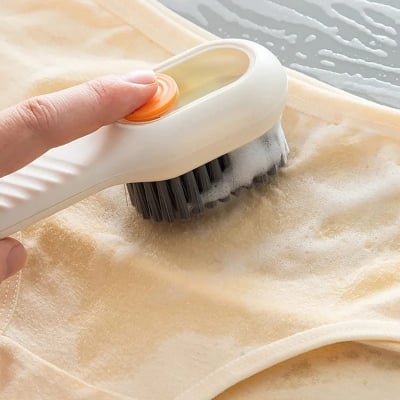 Picture of 2-in-1 Cleaning Brush, Multifunctional Floor Seam Brush, Floor Seam Brush, Cleaning Brush with Clip, for Bathroom Gap, Kitchen, Wall Tiles, Floor Tiles (1Pices)