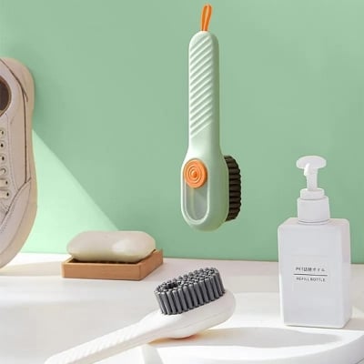 Picture of 2-in-1 Cleaning Brush, Multifunctional Floor Seam Brush, Floor Seam Brush, Cleaning Brush with Clip, for Bathroom Gap, Kitchen, Wall Tiles, Floor Tiles (1Pices)