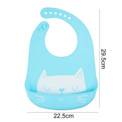 Picture of Silicone Baby Bibs with Food Catcher