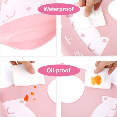 Picture of Silicone Baby Bibs with Food Catcher
