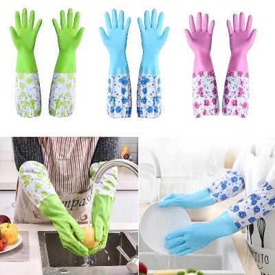 Picture of 2 pice of full hand gloves for the kitchen - Great to Have - Simple to Use Kitchen Cleaner, Hand Dishwashing
