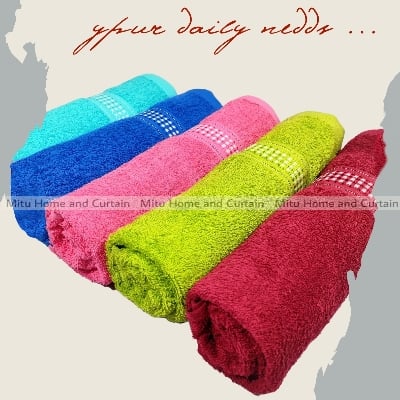 Picture of 1pic Bath Towel, Bathroom, Shower Towel, 380 gsm Ring Spun Cotton High Absorbency Towel - towel
