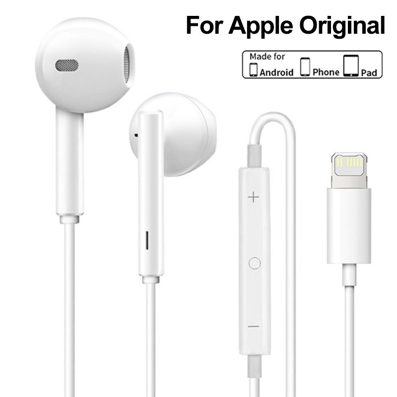Picture of iphone EarPods with Lightning Connector In Ear Earphone With Microphone For iphone Direct connection