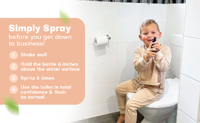 Picture of Mask Toilet Air Freshener Spray - Toilet Odor Eliminator Spray, Best Value Bathroom Deodorizer Non-Aerosol Odor Neutralizer Spray - spray Before & After You Use Toilet Air Freshener Spray