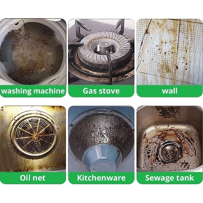 Picture of KIRMIT All-in-One Foaming Rust Remover Powder & Ultimate Rust RemovaL, Multipurpose Kitchen Rust Remover Advanced Rust Removal for All Surfaces