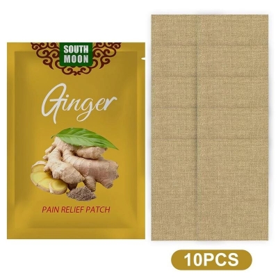 Picture of 10Pcs Lymphatic Healing Ginger Patch Warming Pain Patches Remove Toxin Promote Blood Circulation Detox Knee Neck Pad No Side Effect