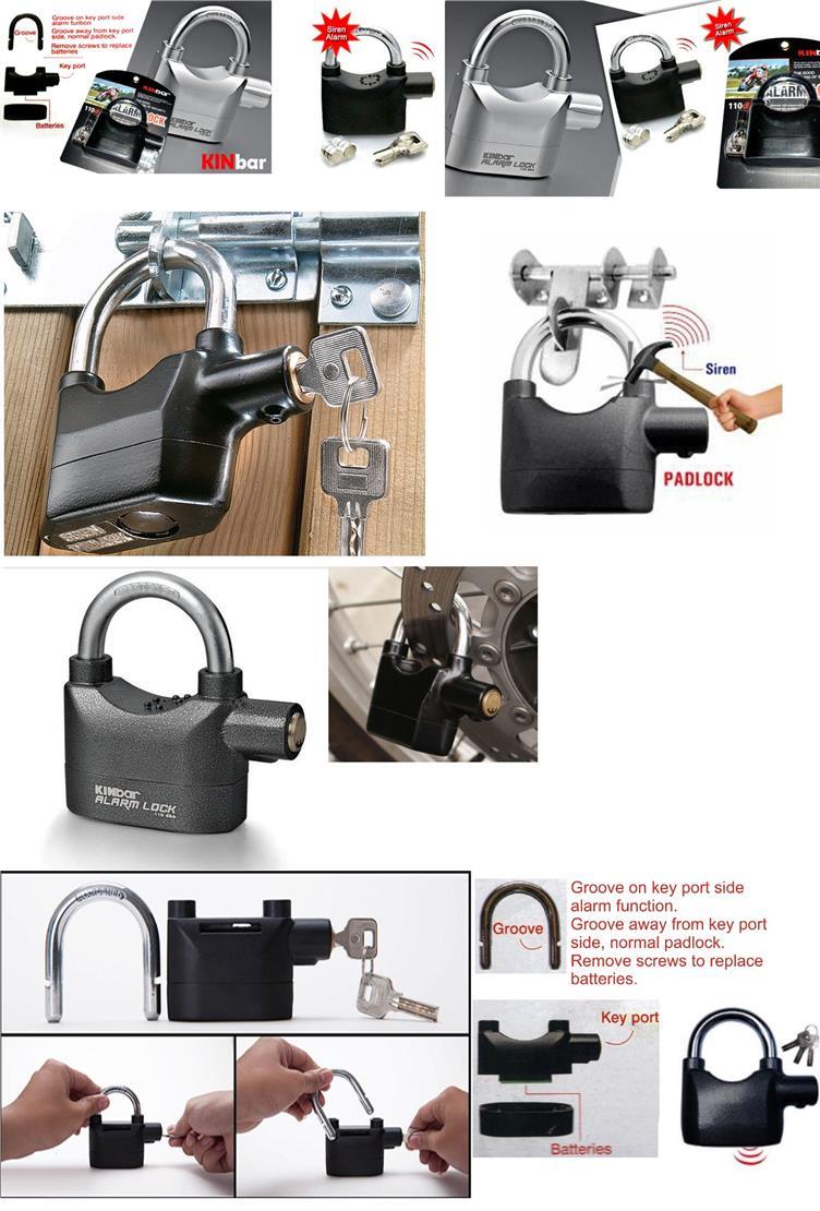 Picture of BIG SIZE Security Alarm Lock for Bike and Door Security Alarm Lock Bike Alarm Lock Bicycle Alarm Lock Door Alarm Lock