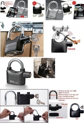 Picture of BIG SIZE Security Alarm Lock for Bike and Door Security Alarm Lock Bike Alarm Lock Bicycle Alarm Lock Door Alarm Lock