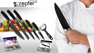 Picture of 6 PcsKnife Set Non-Stick Coating Stainless Steel