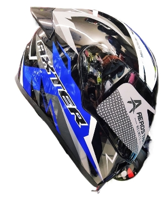 Picture of AEROSTAR AXTER Full Face Helmet ISI And Dot Certified for Men and Women Helmet (Black)