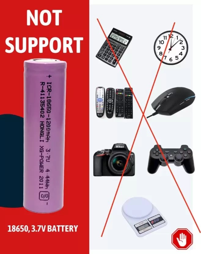 Picture of 3.7 V battery for Vintage T9 Trimmer - 1 pcs Multi colour