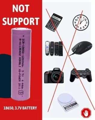 Picture of 3.7 V battery for Vintage T9 Trimmer - 1 pcs Multi colour