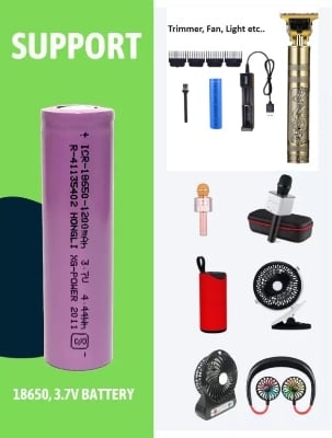 Picture of 3.7 V battery for Vintage T9 Trimmer - 1 pcs Multi colour