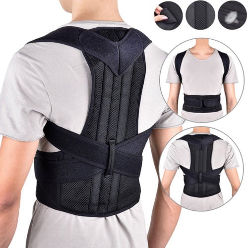 Picture of Back Posture Corrector Back Pain Relief Belt Spine Waist Support Correction Straps Posture Belt For Men Women