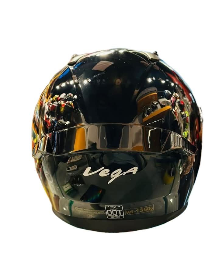 Picture of Bolt Glossy Black full face helmet with dual certification (Black)