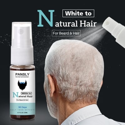 Picture of PANSLY Restore White Beard Hair to Natural Color Spray for Men Women Hair Care Herbal Cure Treatment Tonic Growth Serum