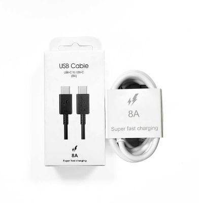 Picture of Samsung Original 45W USB C To Type C 8A Cable For Samsung Galaxy S23 S22 S21 S20 + Ultra Note 20 10 Fast Charging