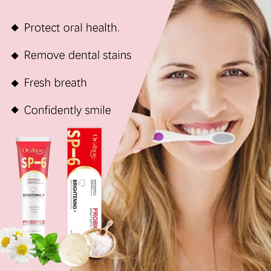 Picture of Oralhoe SP-6 Super Probiotic Bright White Toothpaste - 120g/4.23oz