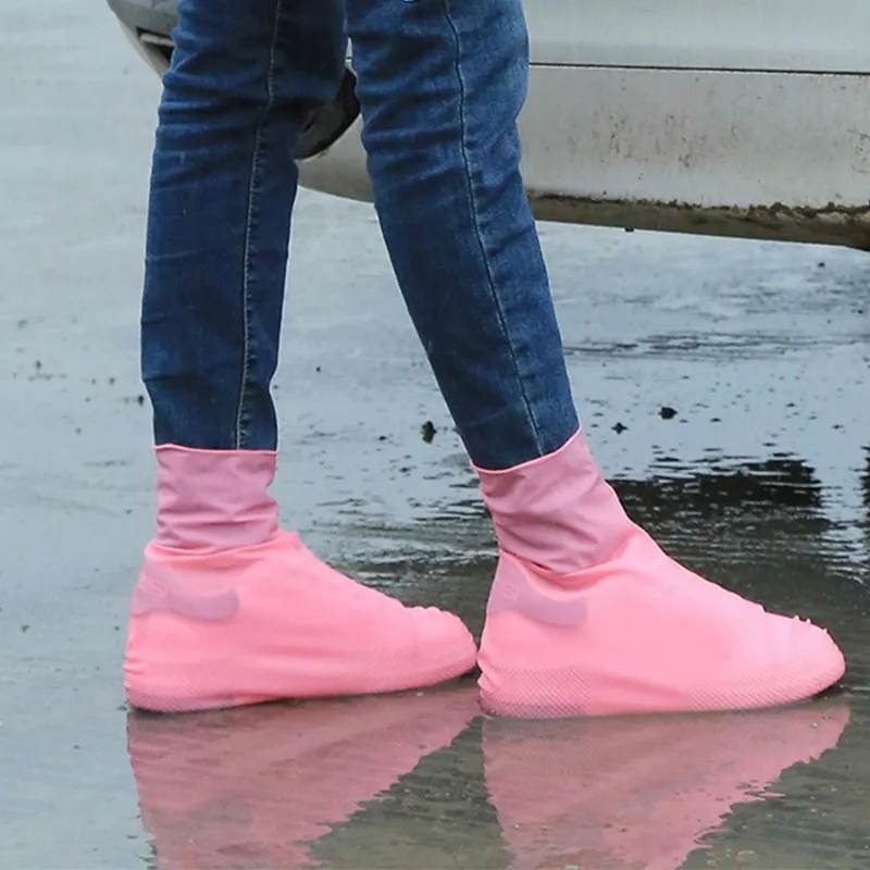 Picture of Resuable Shoe Rain Cover Waterproof Unisex Shoes Silicone Dust Cover anti-slip Boots for Male Female
