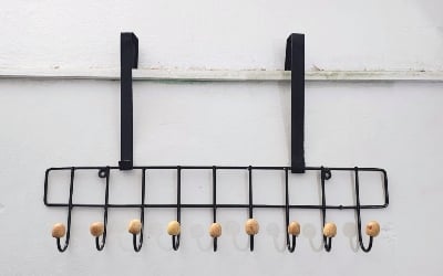 Picture of 10 Hooks Magic Door Hanger space saver,New Styllish Over The Door  Hook Hanger, Home Decoration, Cloth Hanger.