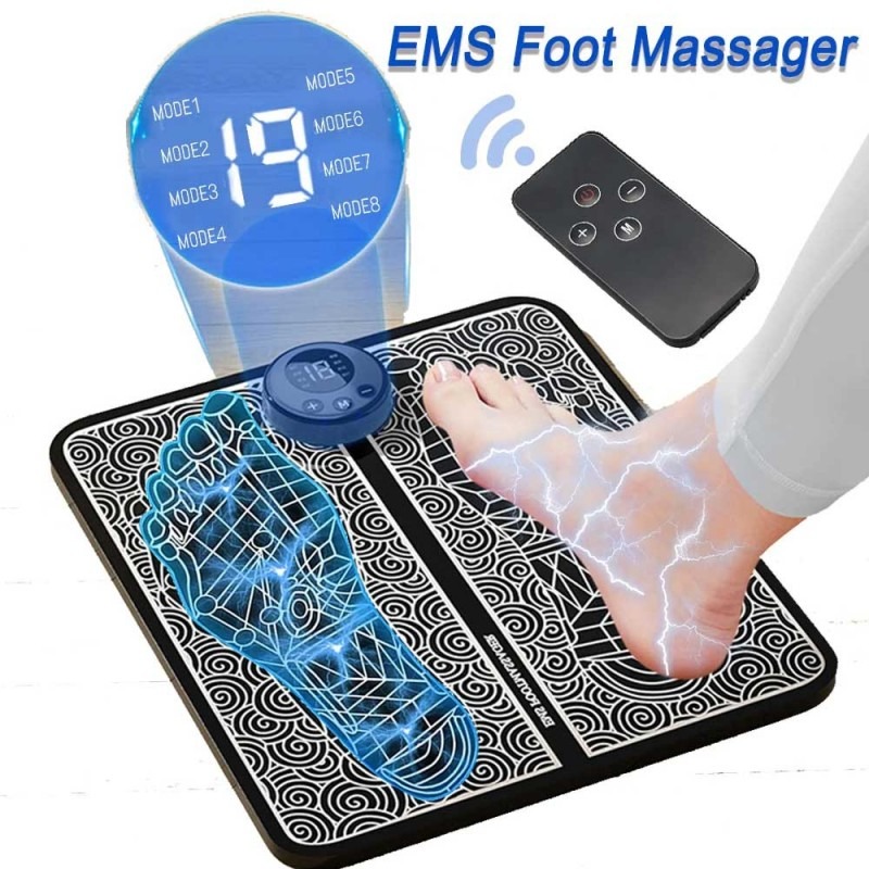 Picture of Rechargeable ( EMS ) FOOT massager mat , Muscle Stimulator, Simulated Massage Therapy for Foot,Hands,Arms,Shoulder,Arthritis Pain and Vericose Veins,Drug-free Pain Relief