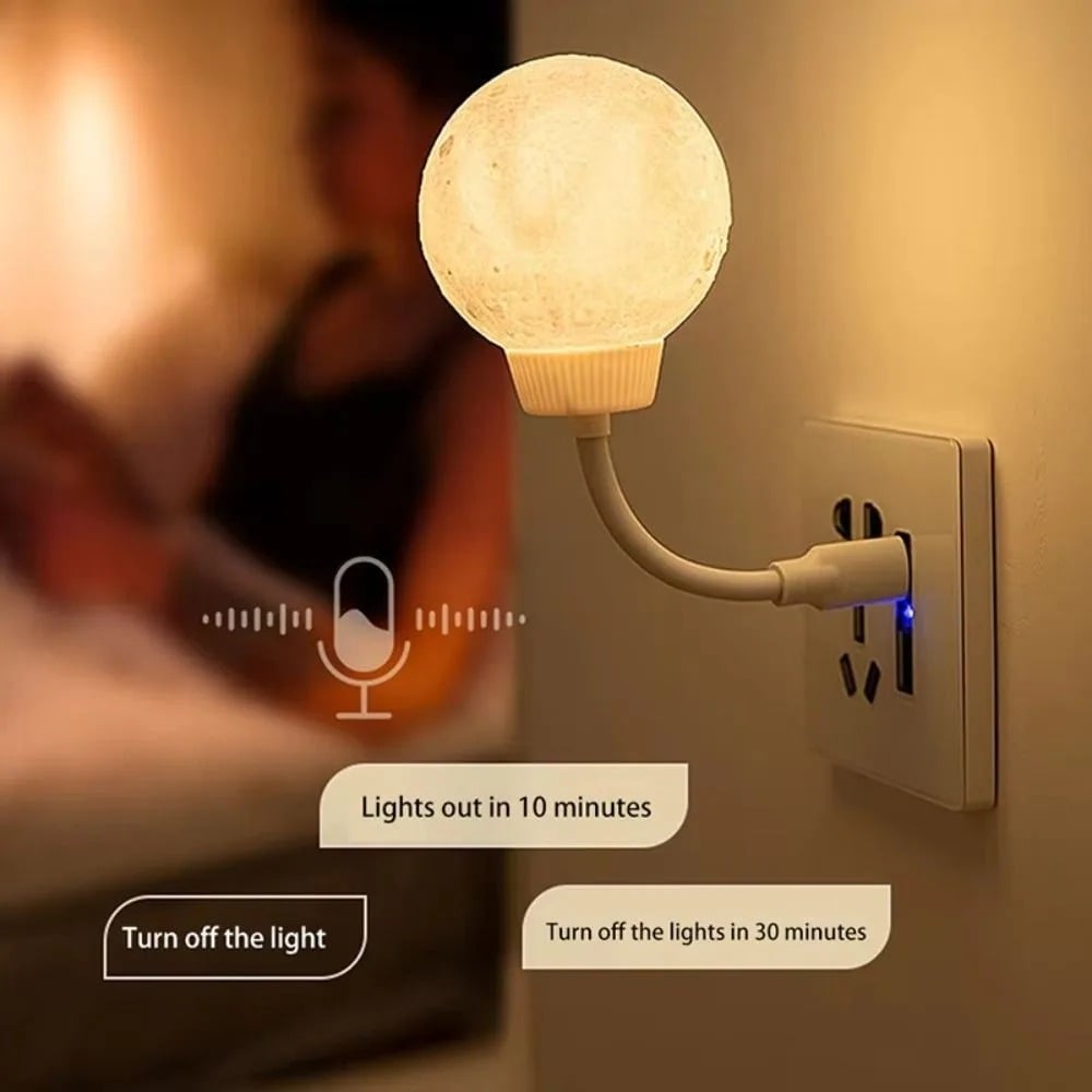 Picture of NEW Portable Voice Control USB Light Laptop Light Small Night Light for Bedroom Bedside Reading Sleeping