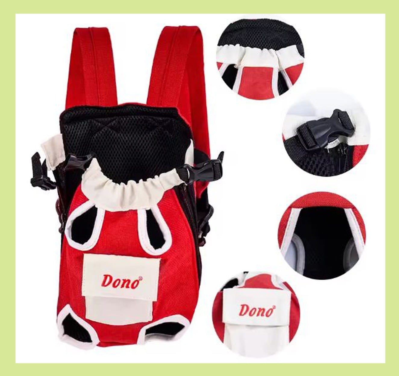 Picture of Cat Front Carrier Bag Portable Pet Bags Adjustable Hands Free Dog Backpack Carrier for Small Dogs Cats