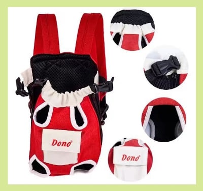 Picture of Cat Front Carrier Bag Portable Pet Bags Adjustable Hands Free Dog Backpack Carrier for Small Dogs Cats