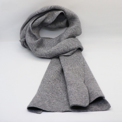 Picture of Black, Grey, White, Brown, Knitted Fabrics Zigzag Design Premium Scarf Muffler