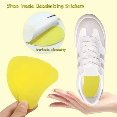 Picture of 10 Pcs Shoes Deodorant Sticker Deodorant Foot Odor Deodorants Sneaker Smell Fresh Fruity Aroma Insole Sterilization Sticker | Deodorization Shoes Insole Sticker Portable Long-lasting Deodorizing Shoe Pad Self-adhesive Anti Odor Fragrant Insoles Patch