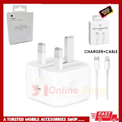 Picture of For 20W USB C Power Adapter Charger FOR iphone 14/13/12/11/X with type c to lightg cable Three pin