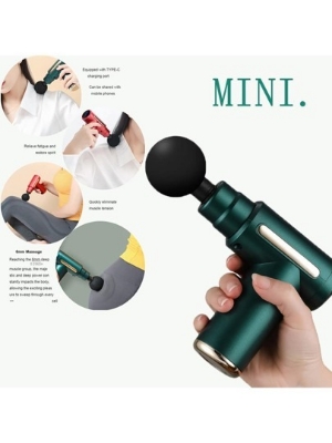 Picture of portable mini massager deep tissue Therapy Rechargeable Mini Gun Massager Body massage, Electric Vibration Body muscle massager Fascial Gun & Recovery device for male and female