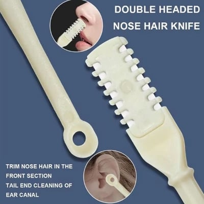 Picture of 1pcs Manual Nose/Ear Hair Trimmer Double Head Nostril Cleaning Safety Protected