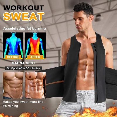Picture of Waist Trainer Slim Corset Back Waist Support Belt Men Back Brace Belt Fajas Lumbares Ortopedicas Protection Spine Support Vest