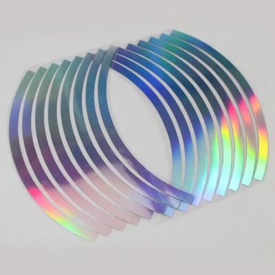 Picture of 10 pcs x Wheel Rim Reflective Sticker Car Bike Tire Reflective Waterproof Stickers