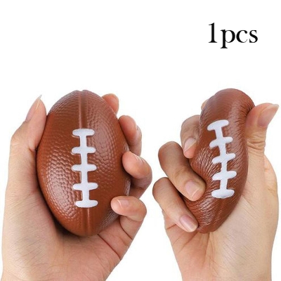 Picture of Multicolor Rugby Exercise Ball Squishy Stress Relief - 1pcs