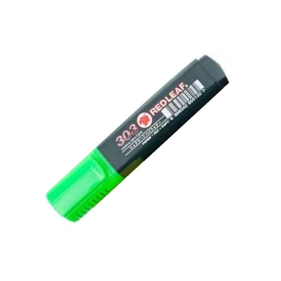 Picture of Red Leaf 303 Flourescent Highlighter Pen - Green - Green