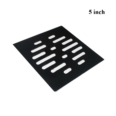 Picture of 5 inch Stainless Steel Bathroom Floor Strainer Drain Cover and Kitchen Sink Filter - Silver