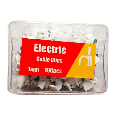 Picture of 7mm Electric Wire Cable Clip - 100 Pcs - Multicolor