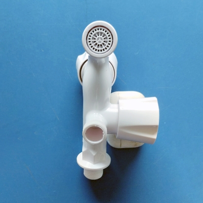 Picture of 2 in 1 Plastic 2 Way Bib Bath / Kitchen Cock Tap - White