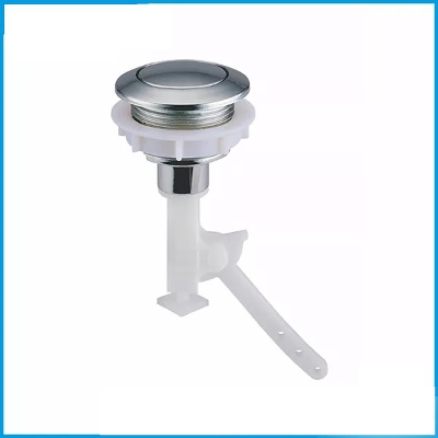Picture of Single Replacement Round Head ABS Flush Toilet Push Button - White