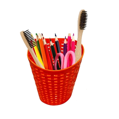 Picture of Multicolor Plastic Tooth Brush and Pen Storage Organizer - 1pcs - Multicolor