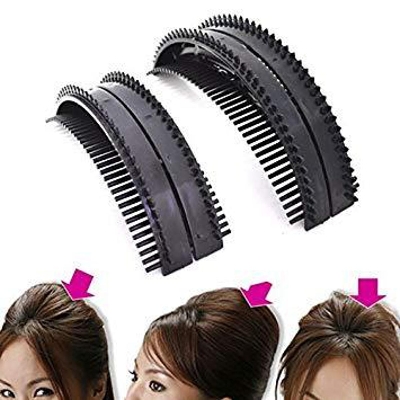 Picture of Plastic Cele up Hair Bumpits - 2pcs Set - Black