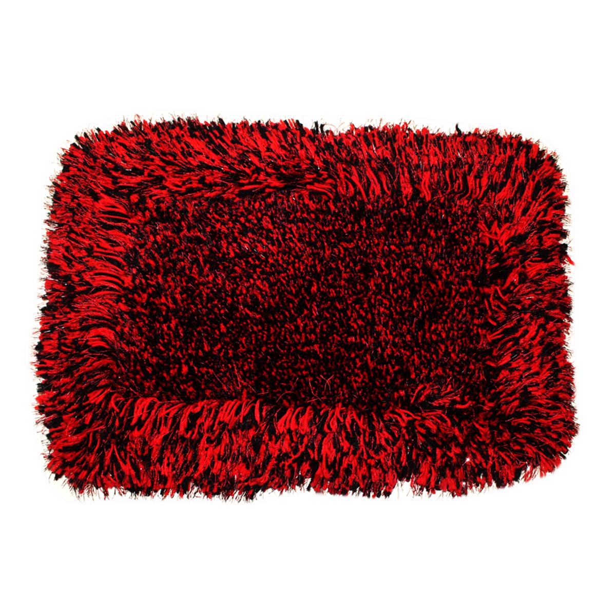 Picture of Solid Color Polyester Bathroom Rug Soft Doormat Carpet - 23.5" x 16" - Multicolor