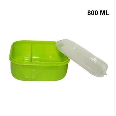 Picture of Single Layer Plastic Tiffin Box - Multicolor - Multicolor