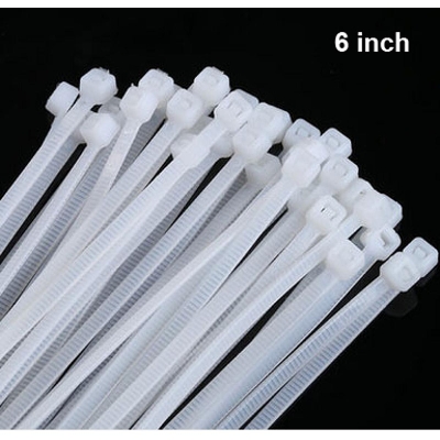 Picture of 6 Inch Self-locking Nylon Cable Ties Zip Ties Plastic Straps - 100pcs - Multicolor