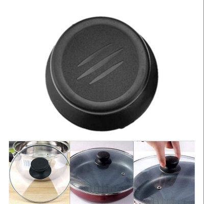 Picture of Plastic Kitchen Cookware Replacement Pan Pot Handgrip Lid Knob - 1pcs - Black