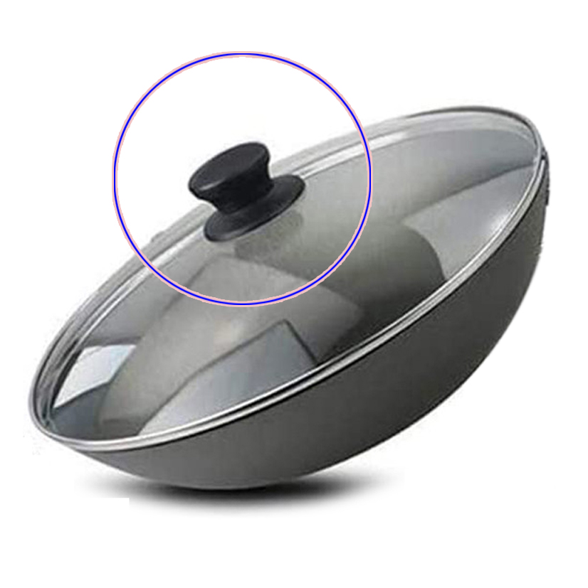 Picture of Plastic Kitchen Cookware Replacement Pan Pot Handgrip Lid Knob - 1pcs - Black